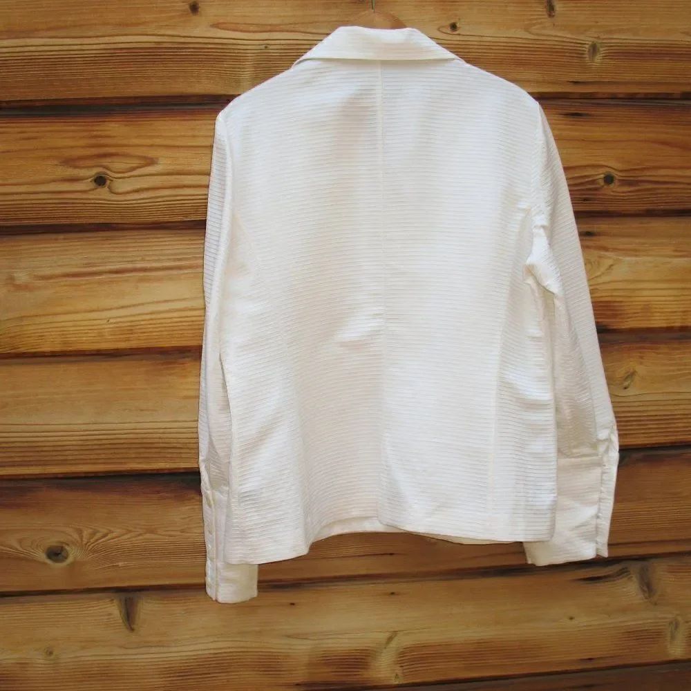 NWOT Cream Textured Wool Blend Jacket Shacket - Picture 6 of 8